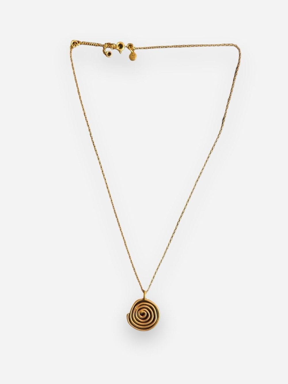 Madewell Gold Spiral Pendant Necklace